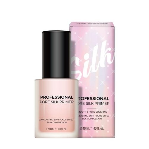 PS.PRETTYSKIN Professional Pore Silk Makeup Primer for Face 40ml /1.40fl.oz. Long-Lasting, Non-Sticky for Pores, Fine Wrinkles Cover, Titanium Dioxide (Pore Primer)