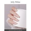 AutyaMee Semi Cured Gel Nail Strips (Jelly White)-20 PCS Gel Nail Stickers | Gel Nail Wraps | UV Light Required, Salon Quality & Easy to Use