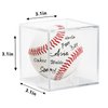 2 Pack Baseball Display Case - UV Protected Acrylic Holder for Display, Clear Display Case Baseball Box Memorabilia Showcase Autograph Ball Protector - Fits Official Size Ball (2 Pack)