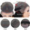 veravicky Kinky Straight Wig Human Hair 16 inch Glueless Kinky Straight 13x4 Lace Front Wig Pre Plucked HairLine with Baby Hair,180% Density Yaki Straight Wigs Natural Black Color