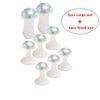 Toe Separator for Nail Polish Pedicure, Silicone Toe Spacers for Feet, 8pcs Spacers, Stretchers, Spreaders, Polish Guards(Pearl)