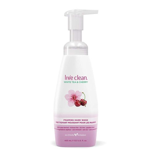 Live Clean White Tea And Cherry Foaming Hand Wash, 400 mL