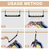 HOUSE DAY Closet Organizers and Storage, Magic Space Saving Hangers, Multi Hanger Closet Organizer with 7 V-Shaped Groove, College Dorm Room Essentials, Closet Storage Organization for Wardrobe