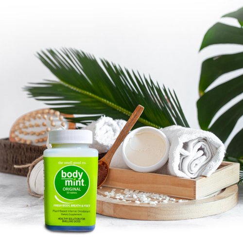 Body Mint Original | Chlorophyll Deodorizing Supplement for Full Body Freshness | Aluminum-Free Plant-Based Internal Deodorant | Fresh Underarms, Breath, Body & Feet | 50 tabs