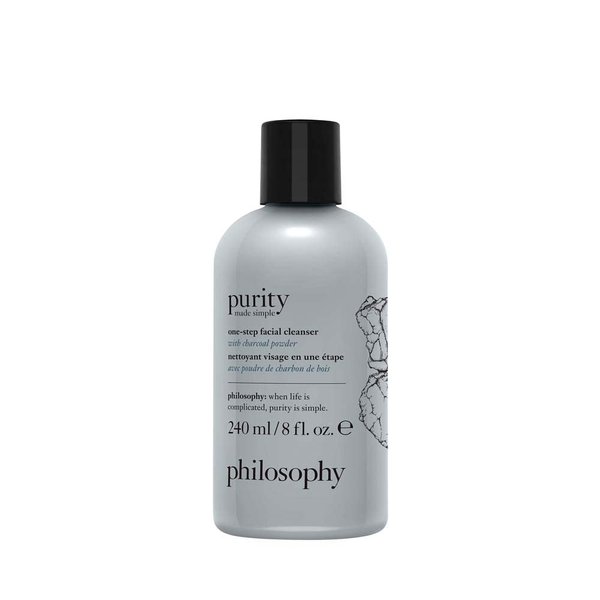 philosophy purity made simple one-step facial cleanser with charcoal powder, 8 Oz
