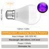 Onforu 15W LED Black Light Bulbs, A19 E26 120W Equivalent Blacklight Bulb for Glow in The Dark, Halloween Lights, 120V, Level 385-400nm, Blacklight Party, Body Paint, Fluorescent Poster