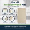 100% Cotton, Washable Carry Bag for FreedomWand Toilet Aid – Breathable Travel Pouch More Discreet Than Clear Zipper Pouches – Fits All 4 Pieces of FreedomWand Perfect for Traveling