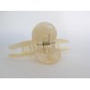 Generic Pearly vanilla cream marbled design hair claw clip for fine, thin hair