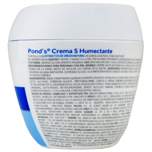 Pond's S 24 Hr. Humectante Ingredientes Naturales Moisturinzing & Hydrating Nutrients Face Cream 200g