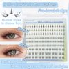 Self Adhesive Bottom Lash Clusters 3 Styles Wispy Press On Bottom Lashes Pre Glued Eyelashes Clusters Self Adhesive Eyelash Extensions 162pcs Natural Lower Lash Extensions Individual Lashes