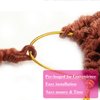 New Faux Locs Crochet Hair With Long Deep Curly Ends 24 Inch 8 Packs Ginger Color Ombre Goddess Soft Locs Synthetic Braids Prelooped Dreadlock Hair Extensions (24inch, 350#)
