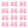 DEEKA 12 PCS 6" Big Hand-made Grosgrain Ribbon Hair Bow Alligator Clips Hair Accessories for Little Teen Toddler Girls - Light Pink
