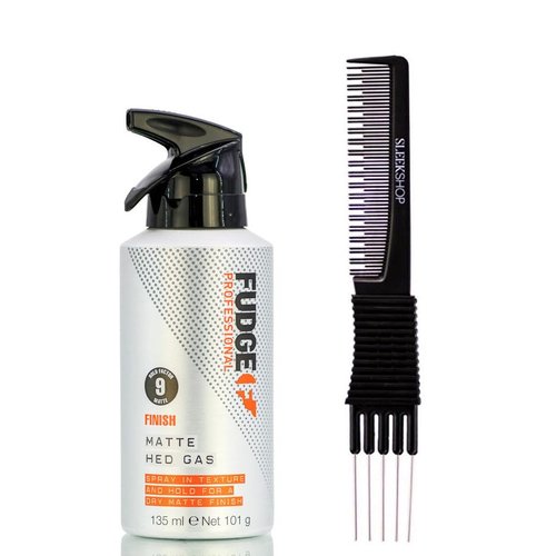 yper Fudge Professional Finish Matte Hed Gas (4.56 oz) with Teasing Comb Pack of 1