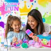Slime Making Kit for Girls, Glimmer Crunchy Slime, Foam Slime, Jelly Cubes Slime, Glowing Slime, Stress Relief Toys for Kids 6-12, Classroom Rewards and Christmas Party Supplies