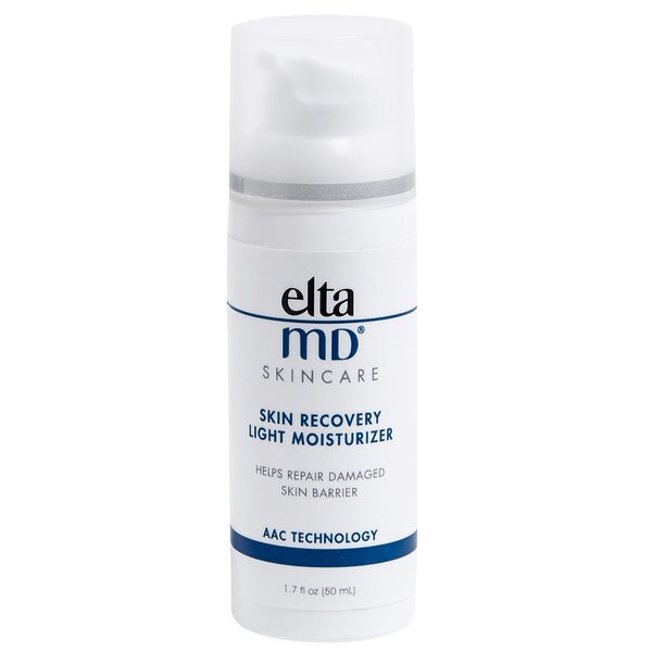 EltaMD Skin Recovery Light Face Moisturizer for Dry Skin, Oil Free Hydrating Face Moisturizer for Sensitive and Acne Prone Skin, 1.7 oz Pump