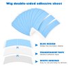 Quxddy 100Pcs Wig Tape for Lace Wigs Lace Wig Front Tape, Wig Tape Double Sided Ultra Hold, Lace Tape for Wigs Waterproof Clear Extra Hold, Lace Wig Tape for Man Woman (100)