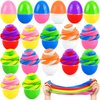12 Pack Easter Basket Stuffers Fillers Butter Slime Kit, Easter Eggs Stress Relief Non-Sticky Slime Toys for Kids Easter Egg Hunt Surprise Easter Basket Fillers Party Favors for Boys and Girls