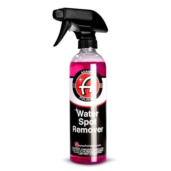 Adam's Polishes Water Spot Remover - Hard Water Stain Remover For Glass, Shower doors, Paint, Windows, Car Detailing & More | Bio Safe Calcium, Magnesium & Soap Scum Remover Formula (16oz)