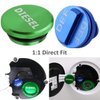 Diesel Fuel Cap for Dodge Ram, Aluminum Factory Combo Pack - Magnetic Diesel Fuel Cap & DEF Cap for RAM 1500 2500 3500 Trucks (2013-2019)
