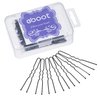 100 Pack of Bun Hair Pins U Shaped Pins with Box and Storage Bag, Black Hair Pins (6 cm)