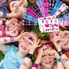 48 PCS Cheerleading Party Favors 24PCS Tattoos Stickers 24PCS Slap Bracelets Wristbands Perfect for Themed Birthday Baby Showers or Classroom Rewards Ideal Decor and Gifts for Girls and Boys