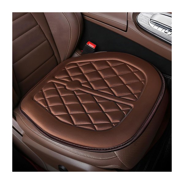 BESULEN Car Seat Cushion, Air Layer Fabric Comfort Foam Driver Seat Cover Mat, Breathable Anti-Slip Car Seat Pad, Car Accessories Seat Cushions for Car Seat Driver, Office Chair, Home (Coffee)