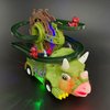 Deserthome Dinosaur Truck Toys for Kids, Stair Climbing Dinosaur Track Toy Car, Dinosaur Car Carrier Truck Toy with 3 Dinosaurs,Toddler Birthday Gifts with Music & Lights for 3 4 5 Year Old Boys