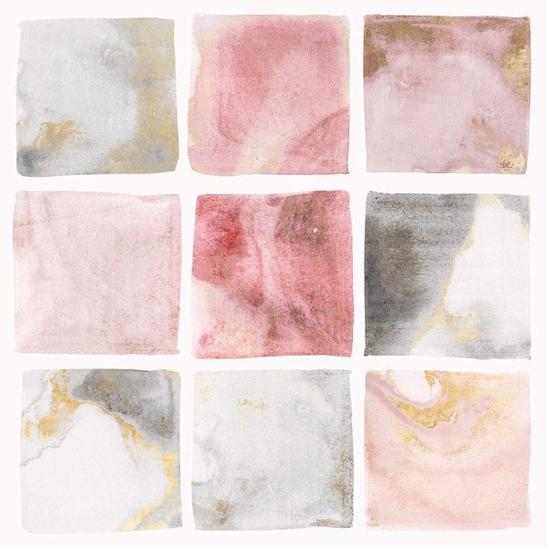Posterazzi Collection Blush Squares II Poster Print by Isabelle Z (24 x 24)