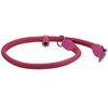 Round Genuine Rolled Leather Choke Dog Collar Pink (26" Long)
