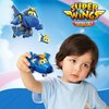Super Wings 5" Transforming Jerome Airplane Toys, Safe and Durable Vehicle Action Figure, Plane to Robot, Transformer Toys for 3+ Years Old Boys and Girls, Preschool Kids Birthday Gift, Blue