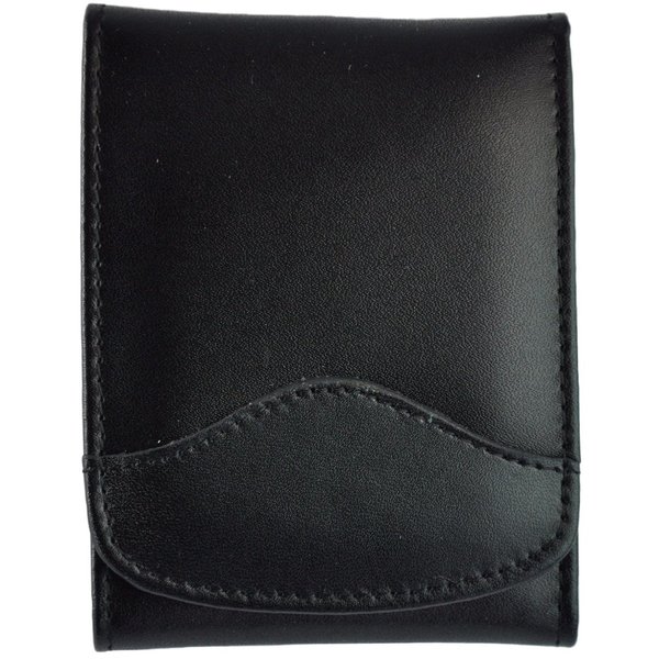 Royce Leather Manicure Kit with Stainless Steel Implements, Black, One Size