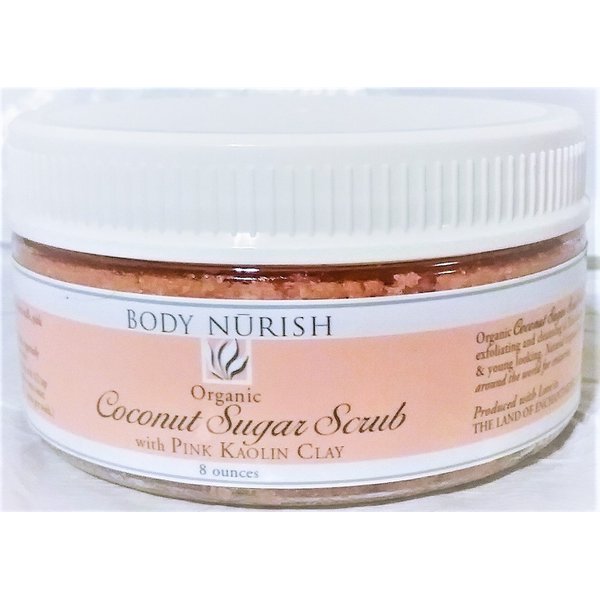 Coconut Sugar Scrub, organic ingredients, leaves skin soft and looking young