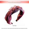 Headband for Women | Summer Fashion Headbands for Women | Knotted Design | Elegant Look for Parties | Elastic Bottom - Perfect for Daily Use | Headbands for Women | For Trendy Women (Electric Purple)