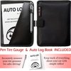 Glove Box Compartment Organizer - Car Document Holder - Owner Manual Case Pouch - Vehicle Storage Wallet for Registration & Insurance Card - Premium Auto Paperwork Holder - Log Book included - Black
