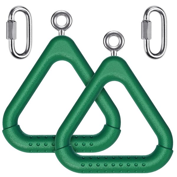 Dolibest Monkey Bars Swing Trapeze Bar Kids Monkey Bars Playground Trapeze Bar Swingset Rings Swing Sets for Backyard with Monkey Bars Ninja Course for Kids Outside Playset with Monkey Bars (2Pcs)