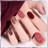 Biutee Nail Stamper Kit Nail Art Stamping Plate Set Stamping Nail Polish Gel Stamp Plate Jelly Silicone Stamper Scraper Flower Lace Line kiss Stencil Template Tool Supplies for Holiday (Storage Bag)