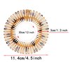 Generic Stretch Hair Comb Full Circular headbands Hair Bands For Women Broken Hair No Slip Spiral Headband Stretch Plastic Headbands with Teeth Flexible Plastic Circle Comb Women Lady (6 Pcs,3 Colors