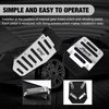 Flygun Pack-3 Car Non-Slip Pedal Pads Set, Accelerator Pedal Covers, Car Brake Pedal Protectors, Automobile Universal Replacement Accessories, for Most Cars, Trucks and Vans (Silver)