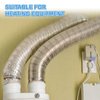 PATIKIL 7" to 6" Duct Reducer, PVC Pipe Increaser Adapter Ducting Airflow Tube Pipe Fitting for DWV (Drain, Waste and Vent) Ventilation Ducting, White