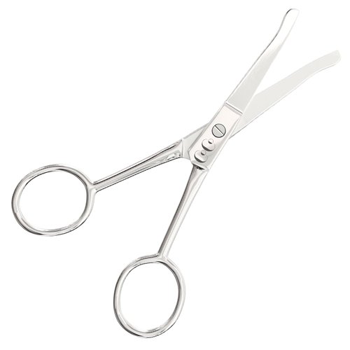 Small Grooming Facial Hair Scissors For Men Women, Sharp Professional Eyebrow Scissors, Nose Hair Trimmer, Mustache, Beard, Eyelashes, Ear Trimming Kit - Stainless Steel Beauty Scissor for Hair