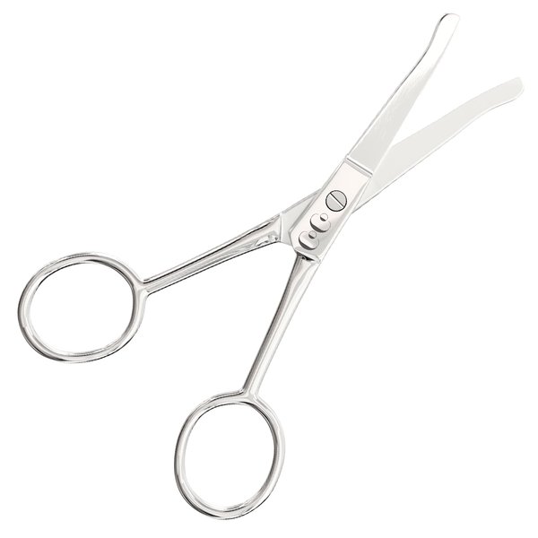 Small Grooming Facial Hair Scissors For Men Women, Sharp Professional Eyebrow Scissors, Nose Hair Trimmer, Mustache, Beard, Eyelashes, Ear Trimming Kit - Stainless Steel Beauty Scissor for Hair
