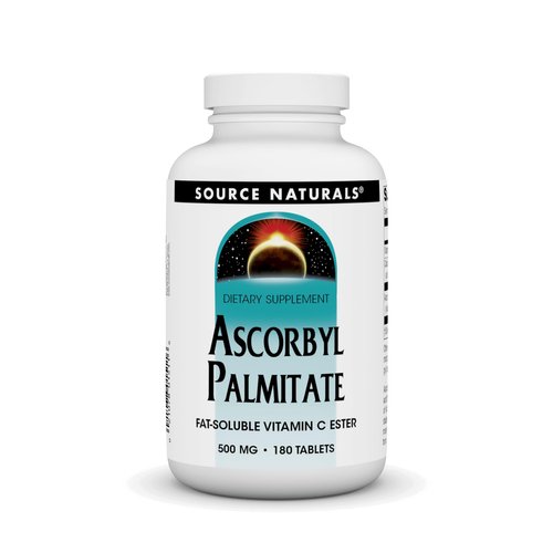 Source Naturals Ascorbyl Palmitate 500mg Fat-Soluble Vitamin C Ester Supplement - 180 Tablets