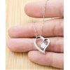 Amangny Reusable Wife Solitaire Crystal Necklace, My wife is my everything, and I am so, Gifts for Wife, Present from Husband, for Wife