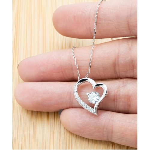 Amangny Reusable Wife Solitaire Crystal Necklace, My wife is my everything, and I am so, Gifts for Wife, Present from Husband, for Wife