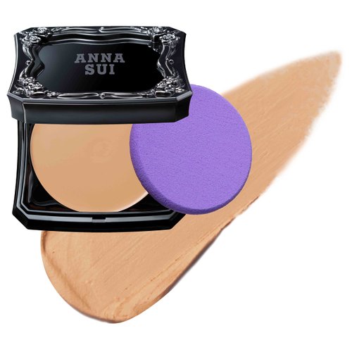 ANNA SUI Makeup Foundation - Beige - 15 - Base and Loose Powder - Conceals Skin Complexion and Texture - Brightens the Skin - Maximum Coverage - 0.35 oz.