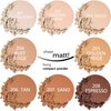 MAEPEOR Pressed Powder 8 Colors Oil Control Matte Face Pressed Powder Waterproof Long Lasting Finishing Powder Flawless Lightweight Face Compact Pressed Powder (05 Golden Beig)