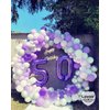 Purple Number 5 Balloons, 40 Inch Giant Number Balloons Foil Mylar Helium Purple Number 5 Balloons for 5th Birthday Party Supplies Anniversary Event Celebration Decorations