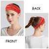 YARIEW Boho Headbands for Women Wide Bandana Headbands Stretch Knotted Headband Elastic Head Bands Women's Hair Band Non-Slip Yoga Workout Head Wraps Hair Accessories for Women Girls 6 Pack