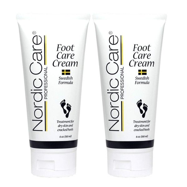 Nordic Care Foot Care Cream Intensive Repair - Repairs & Hydrates Dry & Cracked Heels, 10% Urea Cream Treats Severely Dry Feet, Cracked Heels & Callus Removal, Lanolin-free | 6 Oz (Pack of 2)