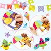 Summer Face Stickers Party Make a Cute DIY Face Sticker Sheets, Make Your Own Summer Colorful Stickers Games, Sweet Party Party Favors for Girls or Kids (Ice Cream Face Sticker)